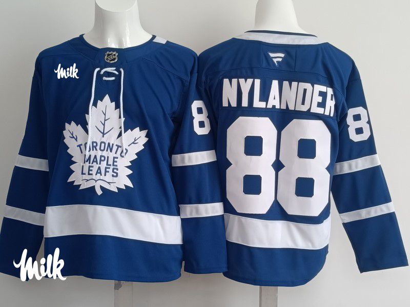 Men 2025 Toronto Maple Leafs 88 Nylander Blue Fanatics Home Premium NHL Jersey style 7